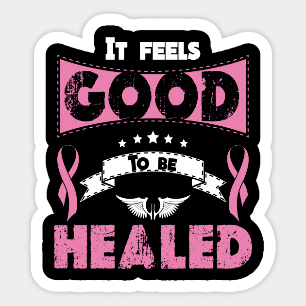 A design of encourage breast cancer fighter Sticker by madlymelody